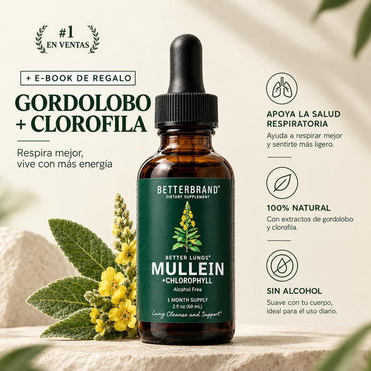 Gordo Lobo + Clorofila 60ml | Rutina natural para aliviar y limpiar tus pulmones